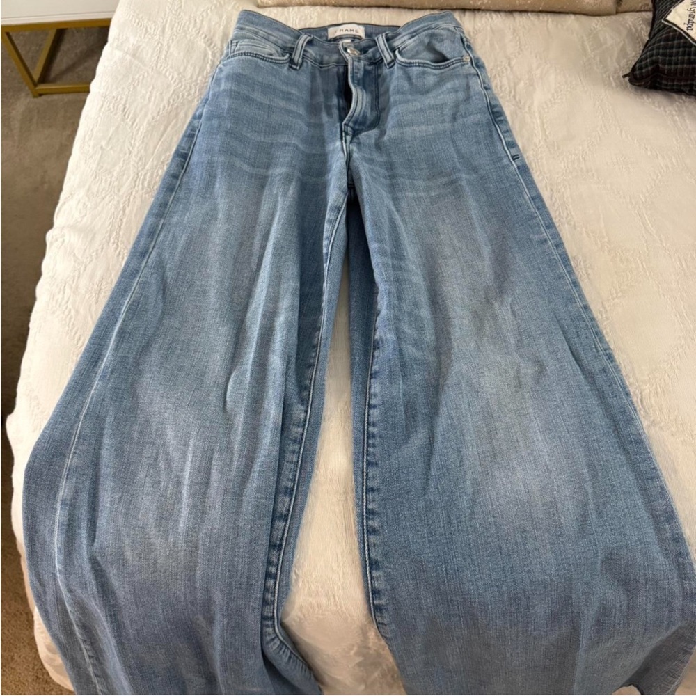 Frame Denim Women's “Le Palazzo Crop” wide leg jeans